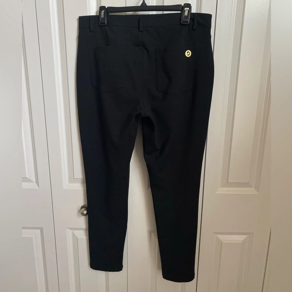 MICHAEL Michael Kors Black Pants with Gold Label Detail - Picture 3 of 7